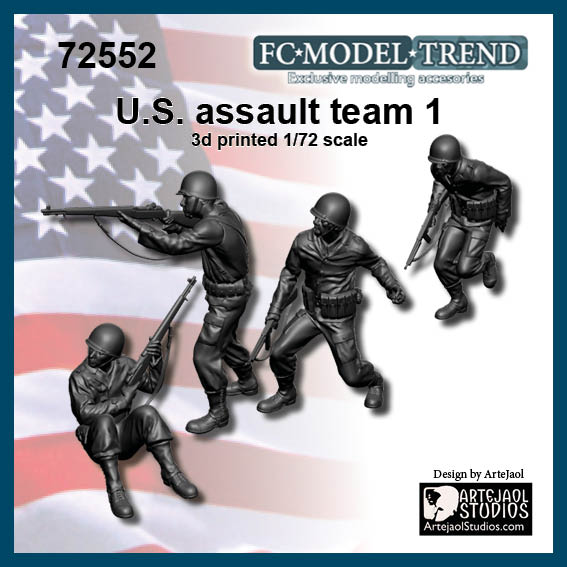 WW2 U.S. assault team - set 1