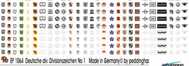 German Divison Signs - various No 1
